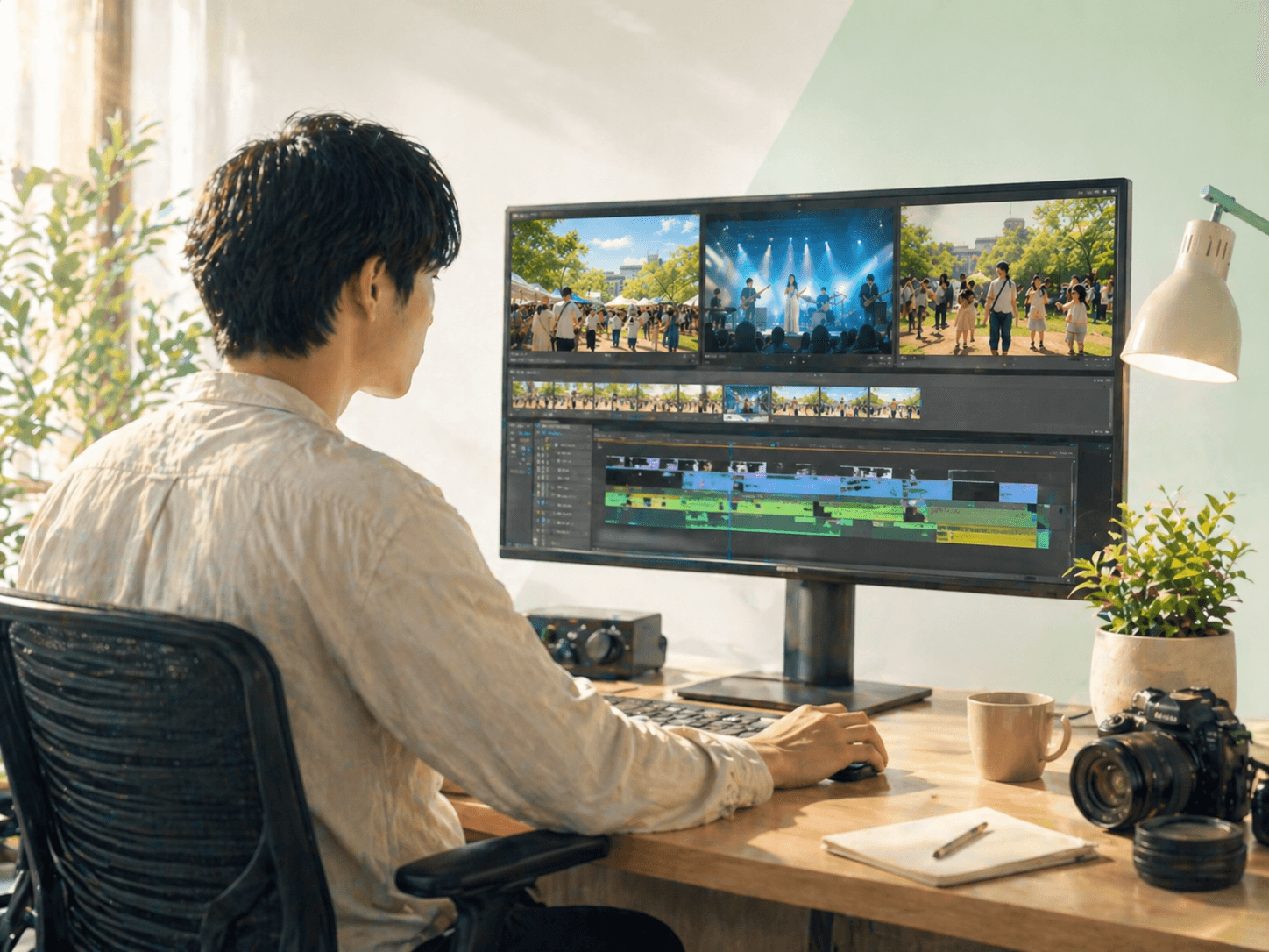 動画編集のイメージ