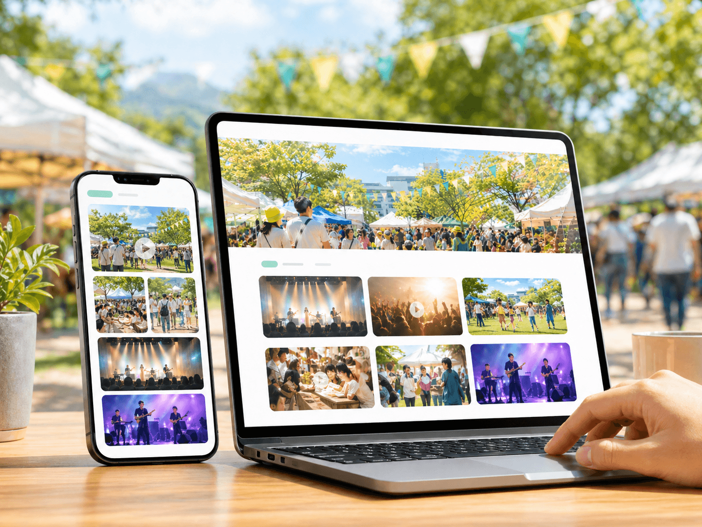 写真・映像案内ページのイメージ