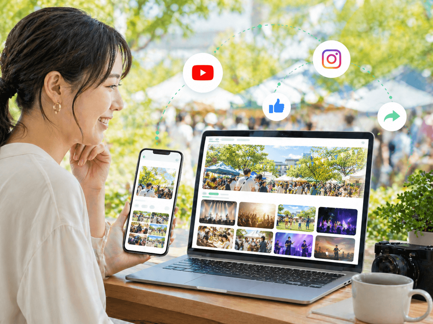 SNS・YouTube導線のイメージ