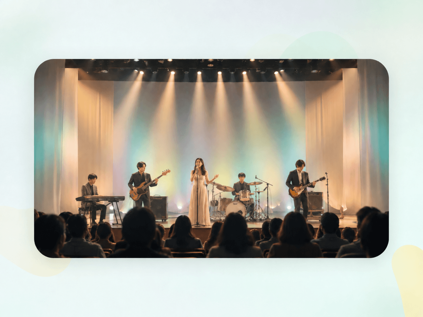 発表会やステージ演奏の撮影イメージ